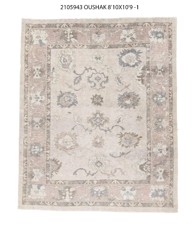 carpet padding for outdoor carpets-10x11 Modern Oushak Area Rug