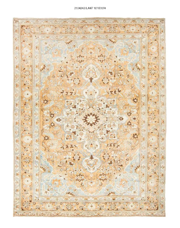 eco-friendly carpet installation-10x13 Old & Vintage Turkish Area Rug