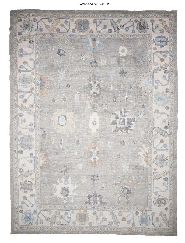 carpet repair for water stains-10x14 Modern Oushak Area Rug