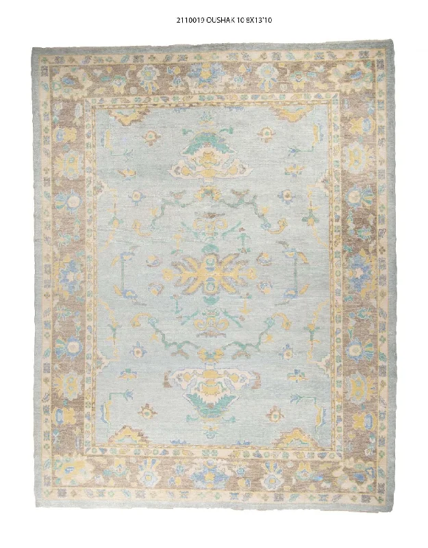 carpet binding near me prices-11x14 Modern Oushak Area Rug