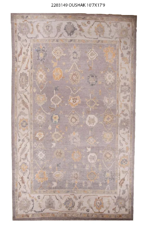 carpet underlay for rental properties-11x18 Modern Oushak Area Rug