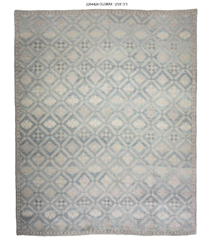 carpet underlay for concrete basements-13x15 Modern Oushak Area Rug