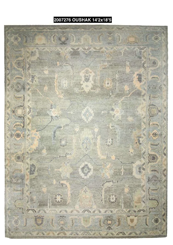 how to fix carpet wrinkles-14x18 Modern Turkish Oushak Area Rug