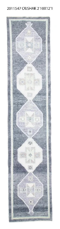 carpet repair for loose seams-2x13 Modern Oushak Area Rug