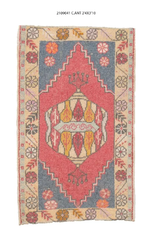 affordable carpet cleaning for pets-2x4 Old & Vintage Turkish Area Rug