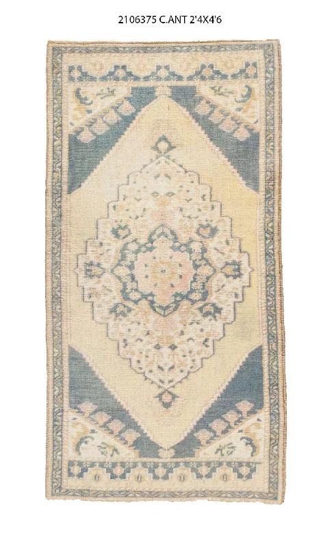 modern carpet design trends-2x5 Old & Vintage Turkish Area Rug