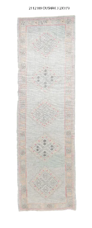 best carpet for home decor-3x11 Modern Oushak Area Runnur Rug