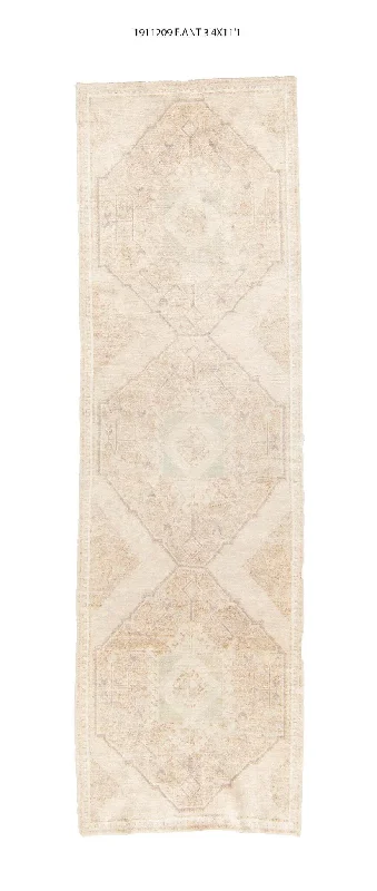 best carpet for small apartments-3x11 Old & Vintage Turkish Area Runner Rug