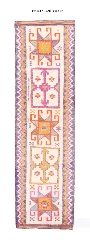 how to install carpet yourself-3x12 Old & Vintage Turkish Area Runner Rug