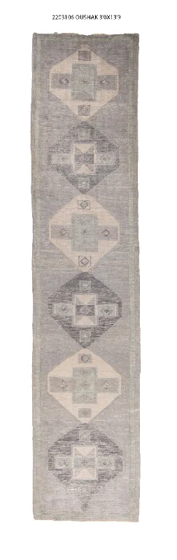 carpet underlay for concrete floors-3x14 Modern Oushak Area Runner Rug