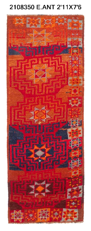 carpet cleaning for office spaces-3x8 Old & Vintage Turkish Area Runner Rug