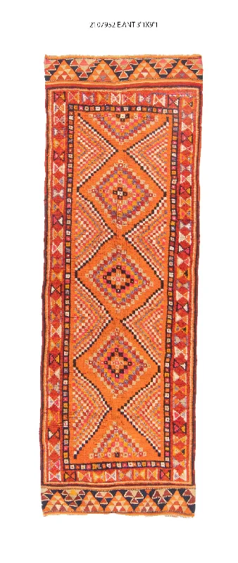 carpet padding for concrete-3x9 Old & Vintage Turkish Area Runner Rug