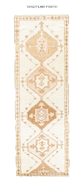 best carpet for modern homes-4x11 Old& Vintage Turkish Area Runner Rug