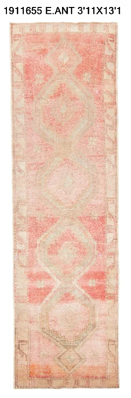 how to choose carpet color-4x13 Old & Vintage Turkish Area Runner Rug