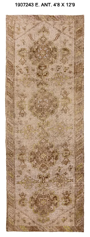 how to install carpet yourself-4x13 Soft Old & Vintage Turkish Runner Rug