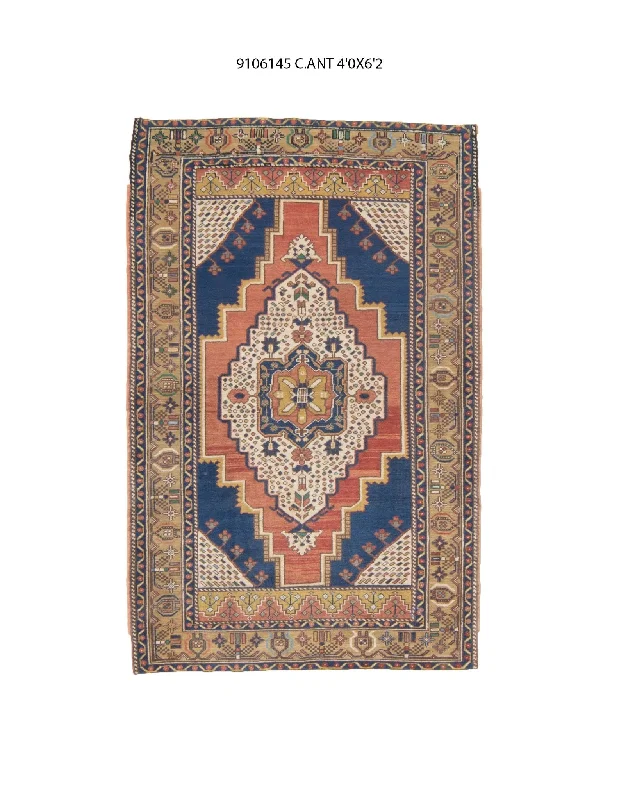 best carpet cleaner for rentals-4x6 Old & Vintage Turkish Area Rug