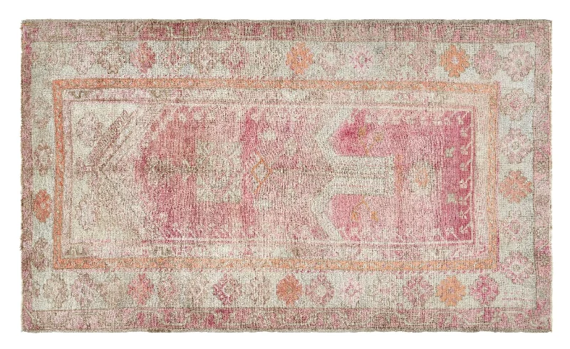 carpet cleaning for pet hair-4x7 Magenta & Ivory Old & Vintage Turkish Area Rug