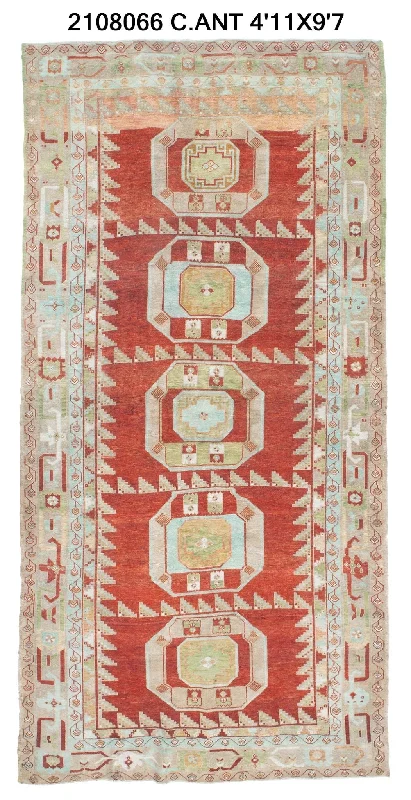 affordable carpet cleaning for offices-5x10 Old & Vintage Turkish Area Rug