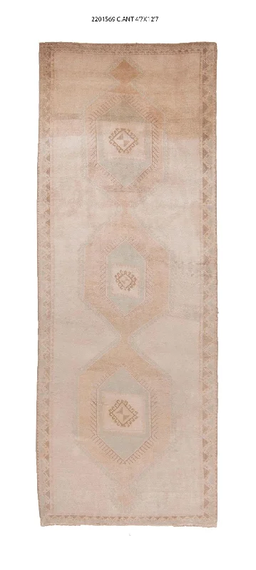 best carpet for home gyms-5x13 Old & Vintage Turkish Area Rug