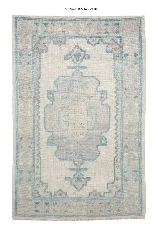 cleaning tea from carpet easily-5x8 Modern Oushak Area Rug