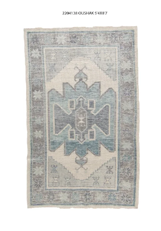 best carpet for high traffic areas-5x9 Modern Oushak Area Rug