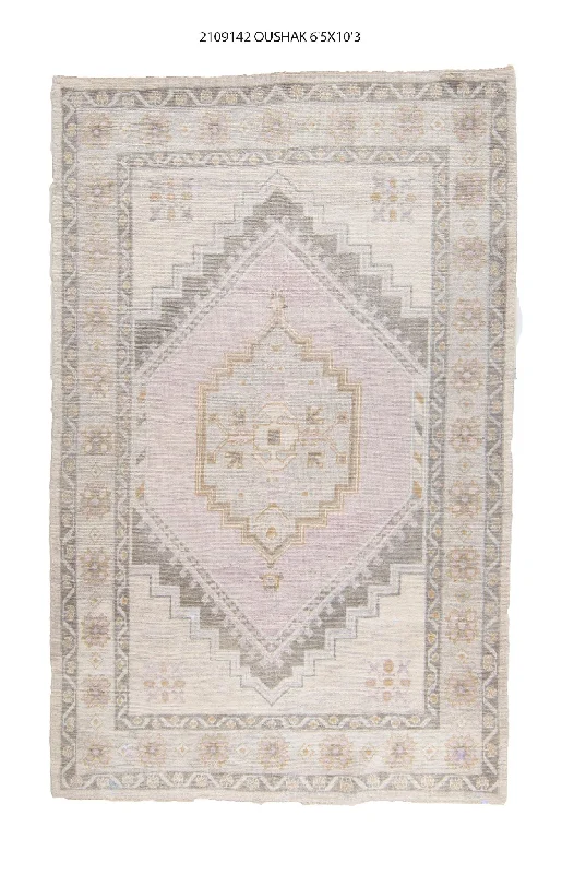 carpet underlay for high pile-6x10 Modern Oushak Area Rug