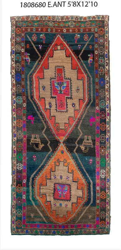 carpet padding for warmth-6x13 Old & Vintage Turkish Area Rug