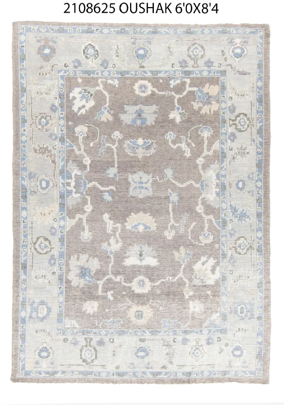 best carpet for allergy sufferers-6x8 Modern Oushak Area Rug