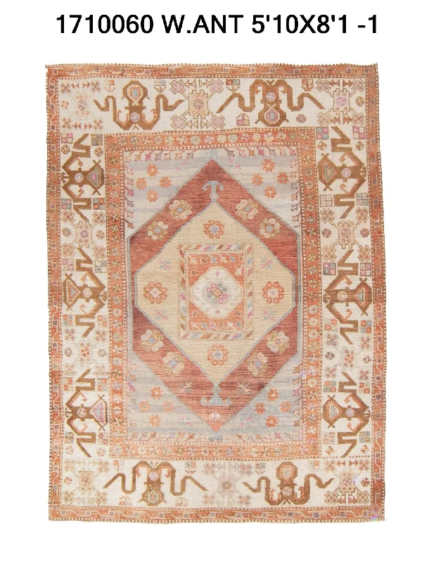 best carpet cleaner for pet odors-6x8 Old & Vintage Turkish Area Rug