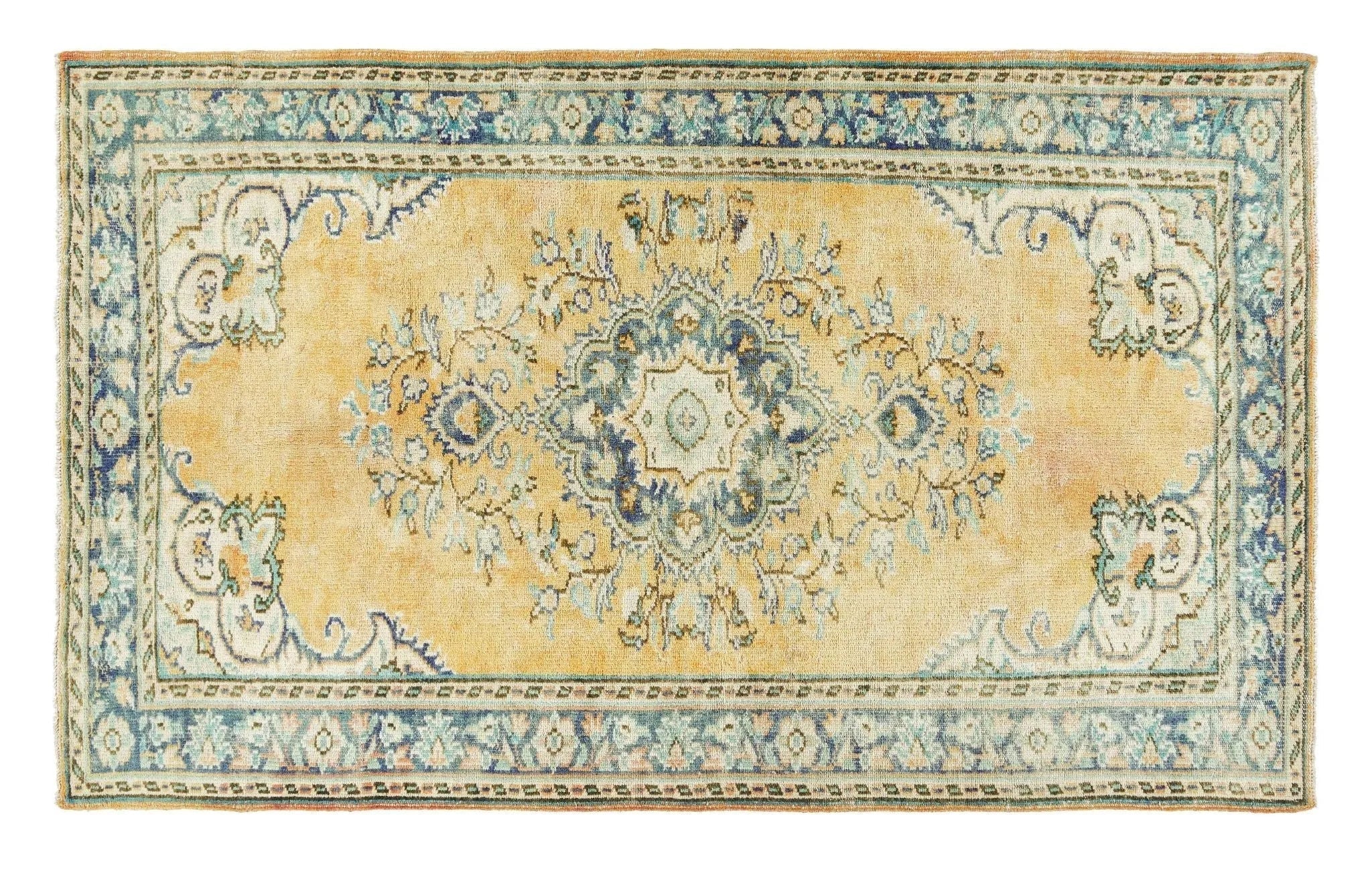 how to fix carpet discoloration-6x9 Old & Vintage Turkish Area Rug