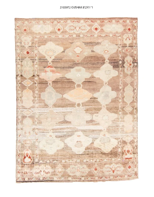 8x11 Modern Oushak Area Rug