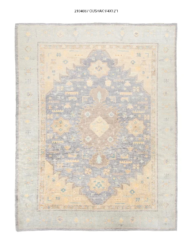 carpet underlay for allergy sufferers-9x12 Modern Oushak Area Rug