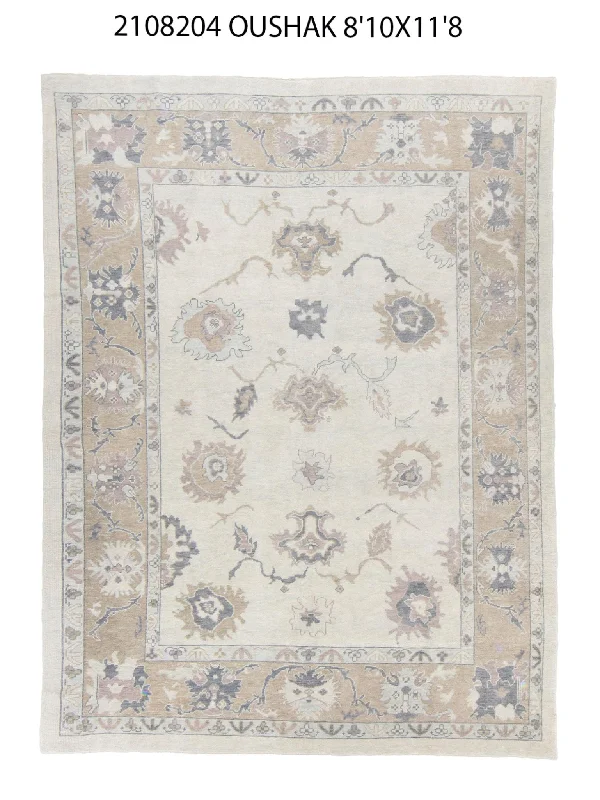 carpet repair for pet damage-9x12 Modern Oushak Area Rug