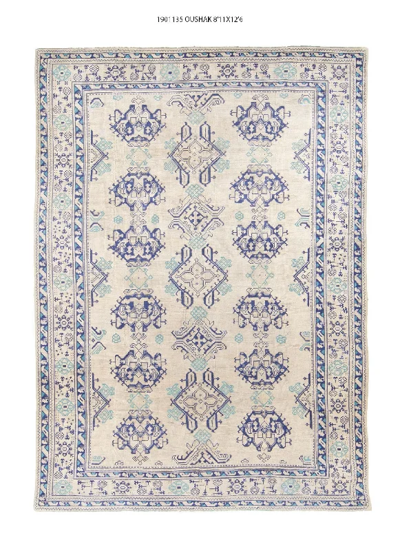 carpet binding diy guide-9x13 Old & Vintage Turkish Area Rug