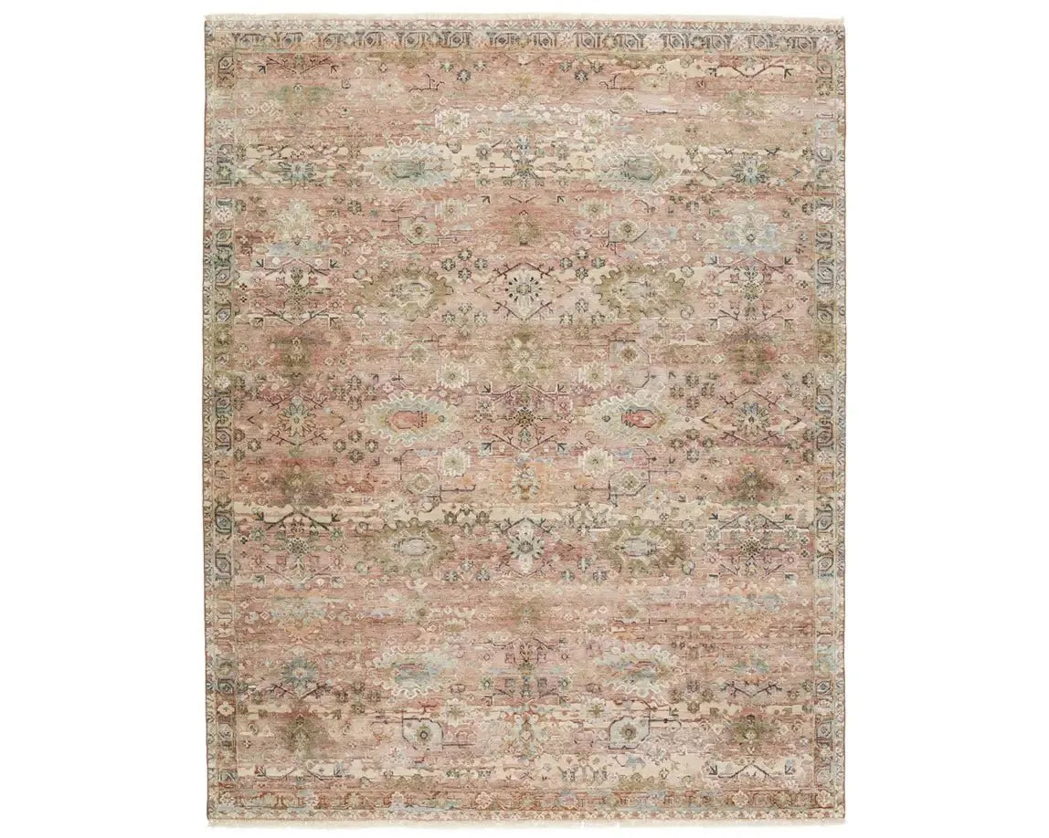 hypoallergenic carpet materials-Amoret AMO03 Pink Rug