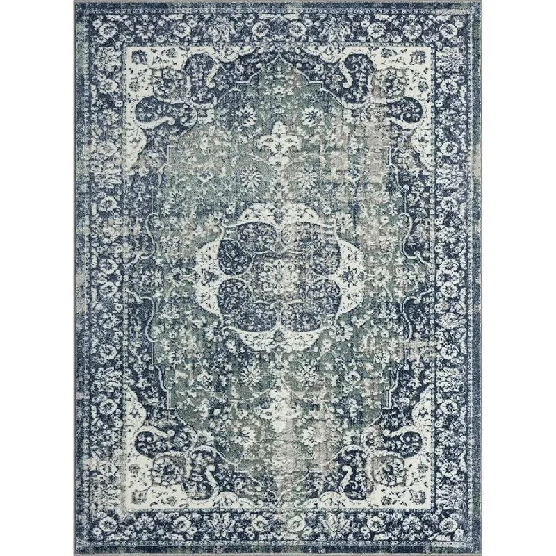 carpet cleaning with club soda-Antalya 82058BTE Beige/Teal Rug