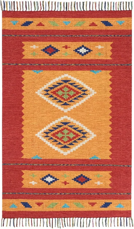 carpet seam repair near me cost-Baja BAJ02 Yellow/Red Rug