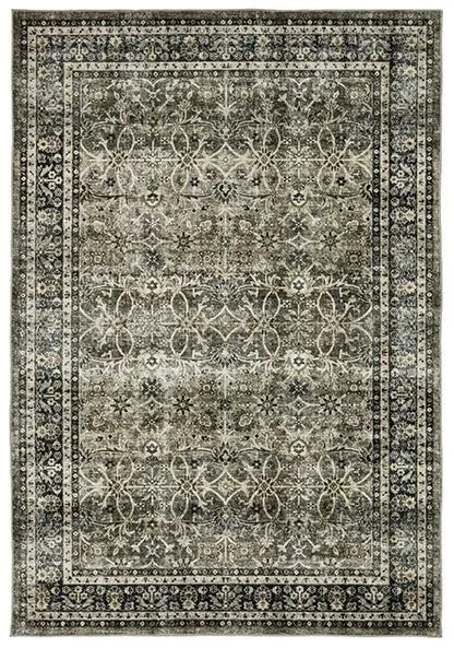 carpet cleaning for large homes-Sumter SUM06 Grey/Blue Rug