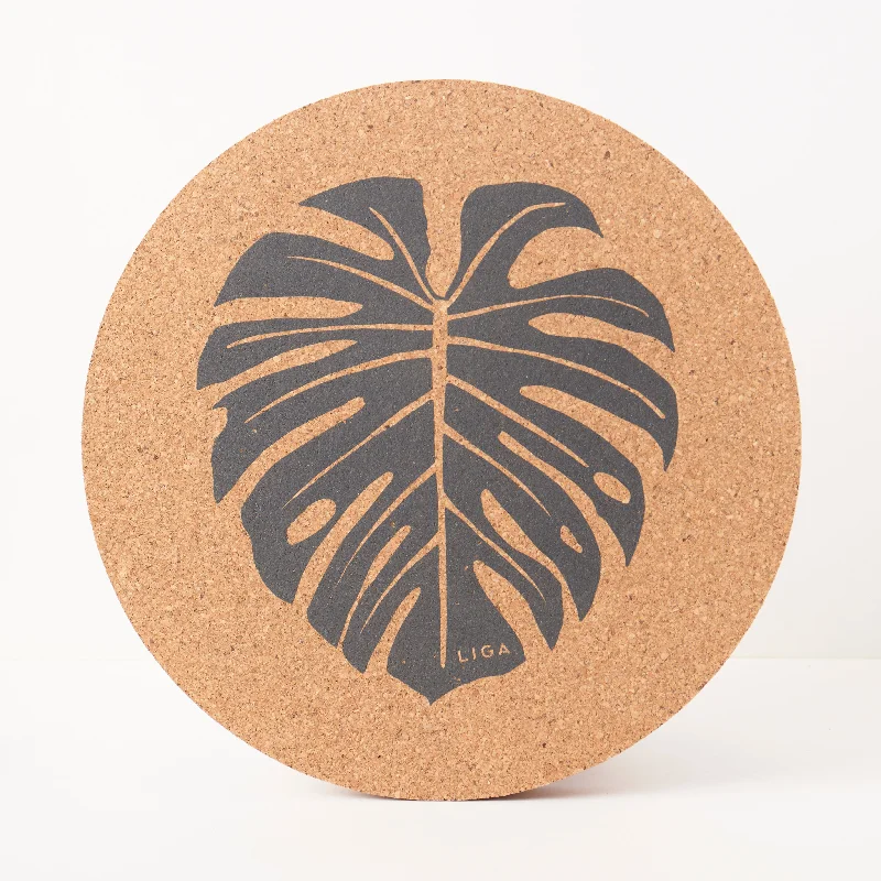 Easy plant-based desserts-Cork Max Placemats - Monstera