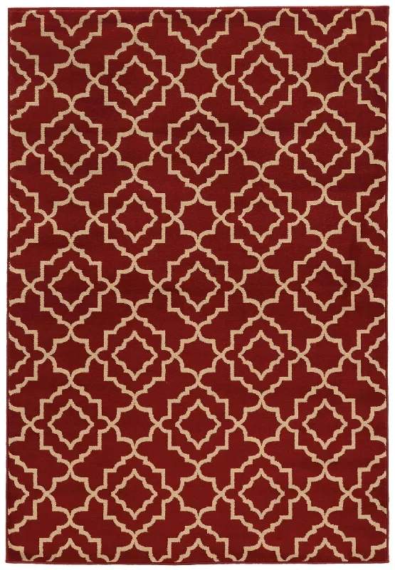 best carpet cleaner for pet vomit-Ella 5185E Red / Beige Rug