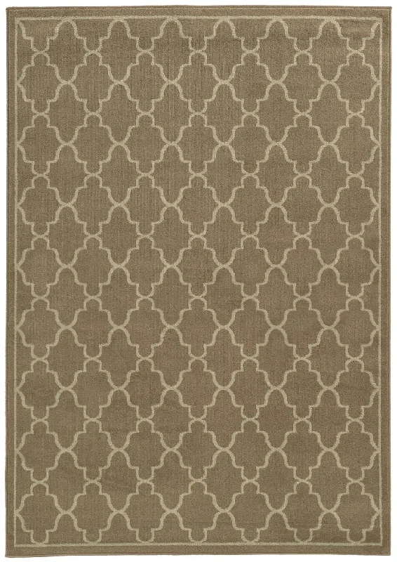 carpet underlay for moisture-Ella 5186C Stone Beige Rug