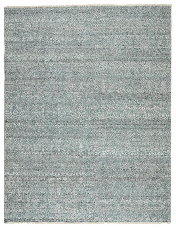 how to remove oil stains carpet-Gaia GAI01 Kora Blue/Gray Rug