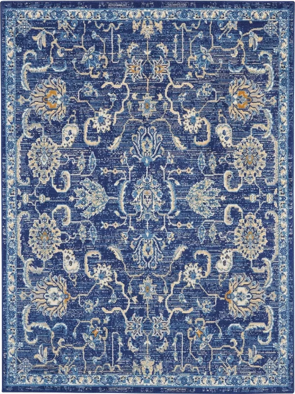 best carpet for living room-Grafix GRF24 Navy Rug