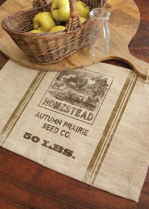 Top online portfolio builders-Homestead Seed Label Placemat Set