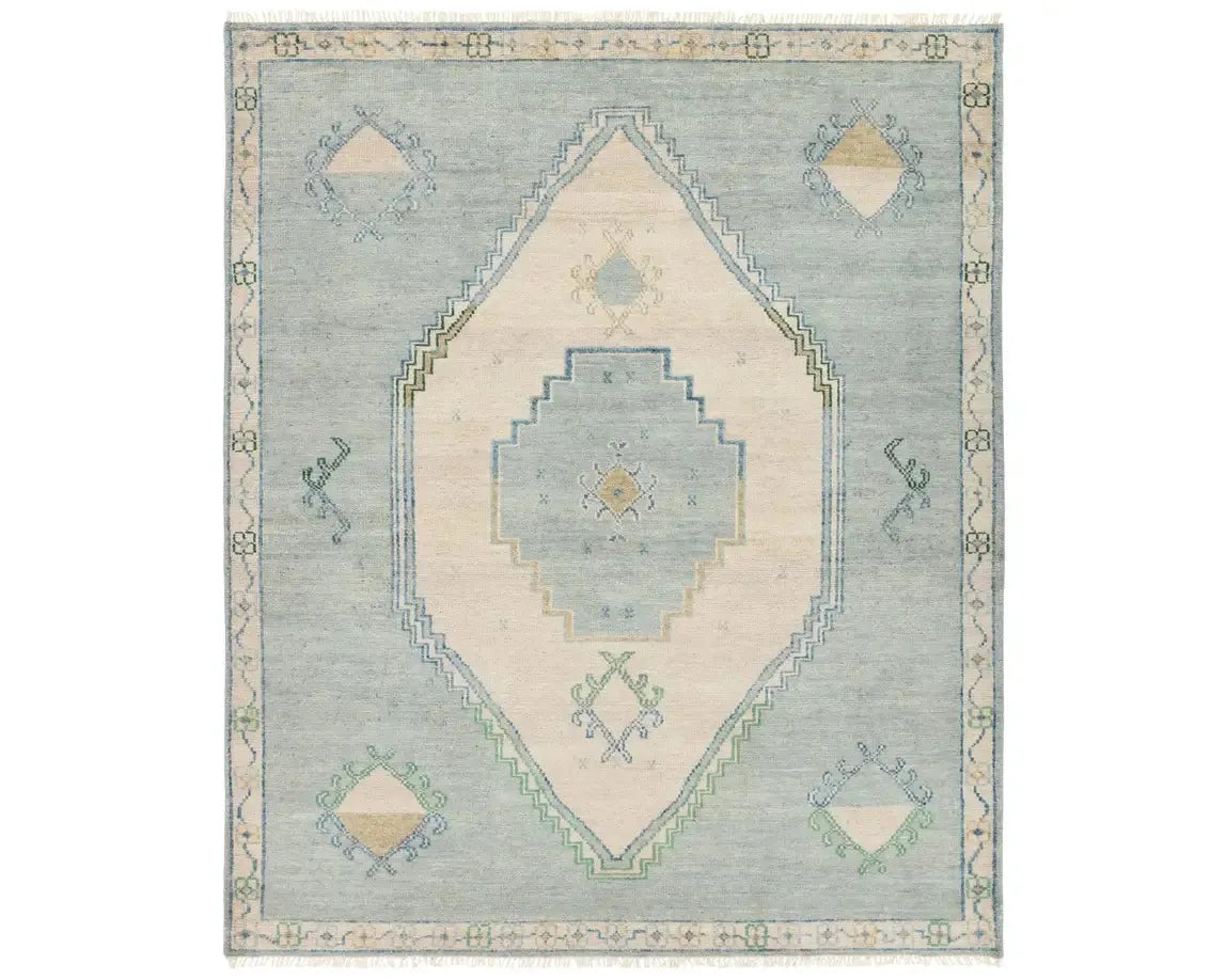 how to remove tea from carpet-Jinsen JIN07 Blue/Cream Rug