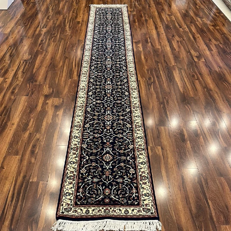 how to remove ink stains carpet-Kaoud Rugs 2.5X15.11 Runner NAVY KESHAN Area Rug