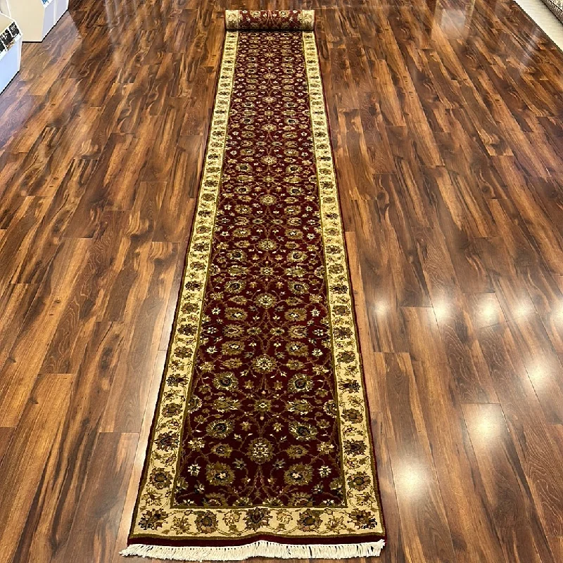 carpet seam repair near me-Kaoud Rugs 2.5X20.3 Runner BURGUNDY ANT. MAHAL Area Rug