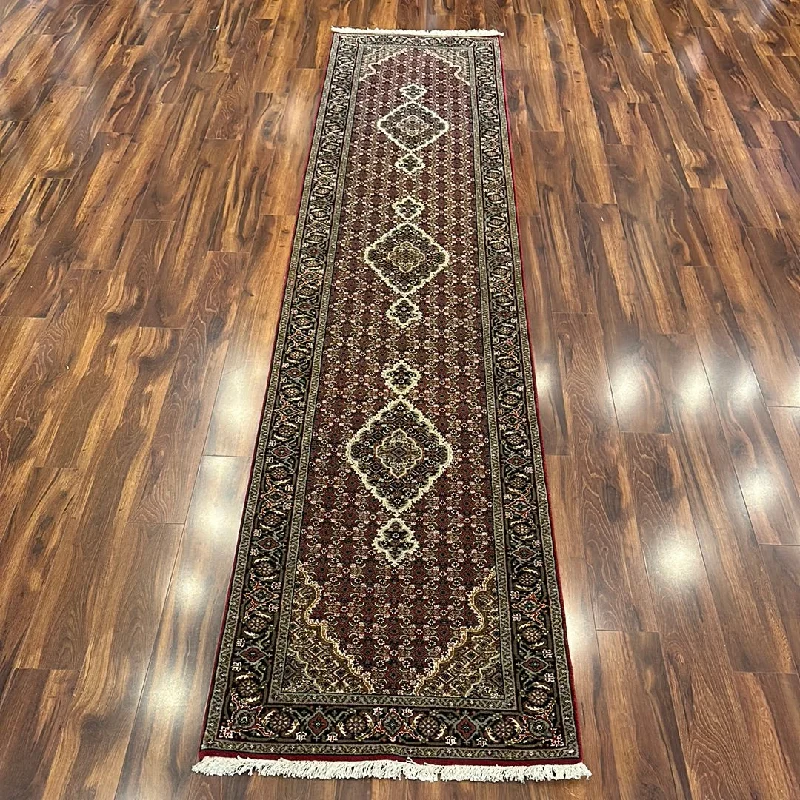 eco-friendly carpet cleaners-Kaoud Rugs 2.6X12.1 Runner BURGUNDY TABRIZ-M Area Rug