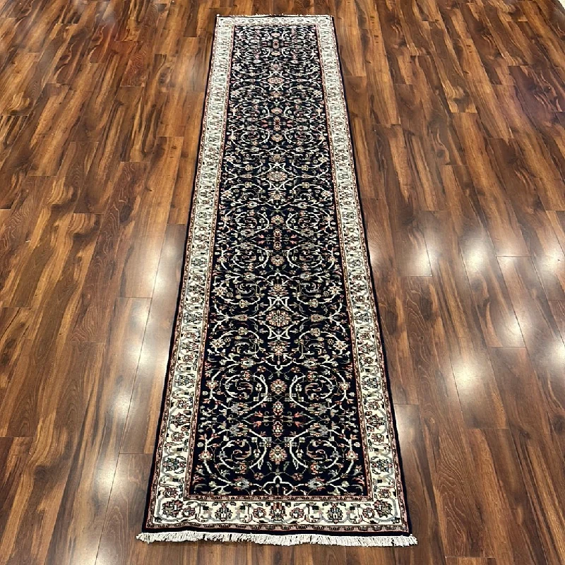 how to fix loose carpet-Kaoud Rugs 2.6X12.3 Runner NAVY GHOUM Area Rug