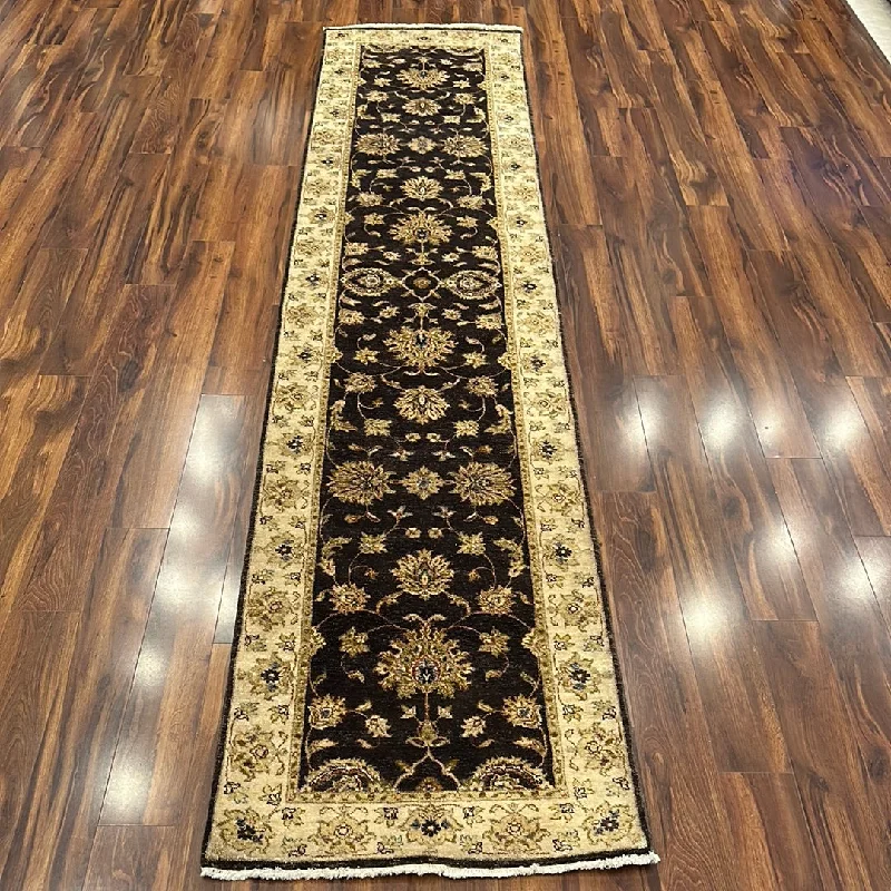 affordable carpet cleaning near me-Kaoud Rugs 2.7X11.10 Runner DARK BROWN ANT. MAHAL Area Rug